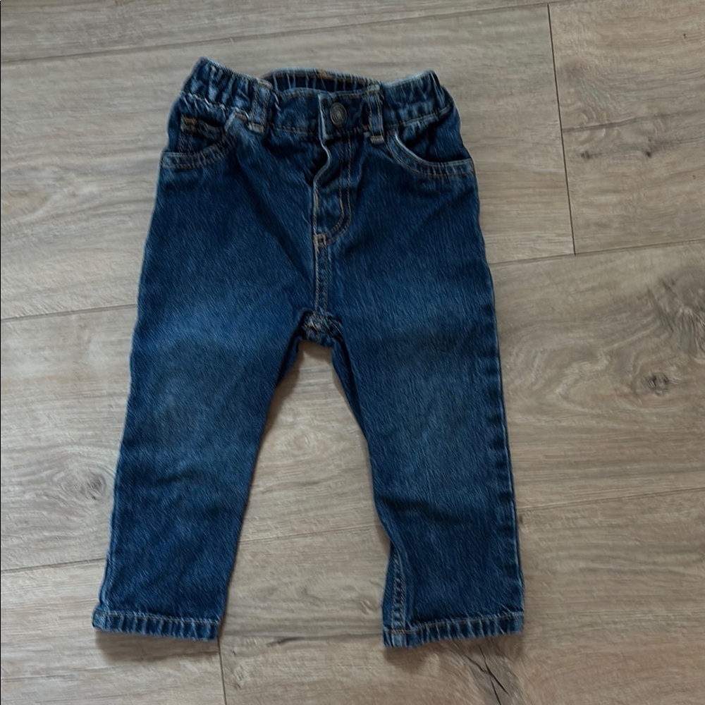 Carter's Blue Denim Jeans with Elastic Waistband